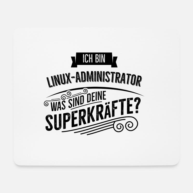 Linux Administrator - Mousepad (Querformat) - Weiß
