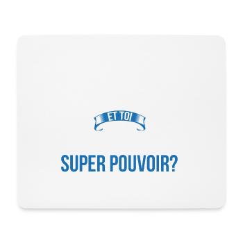 Bourguignon super pouvoir homme - Tapis de souris (format paysage) - blanc - Devant
