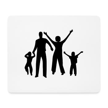 family person - Mouse Pad (horizontal) - white - Front