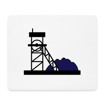 Kohle Bergwerk Mine Geschenkidee Arbeit Hobby - Mousepad (Querformat) - Weiß - Vorne