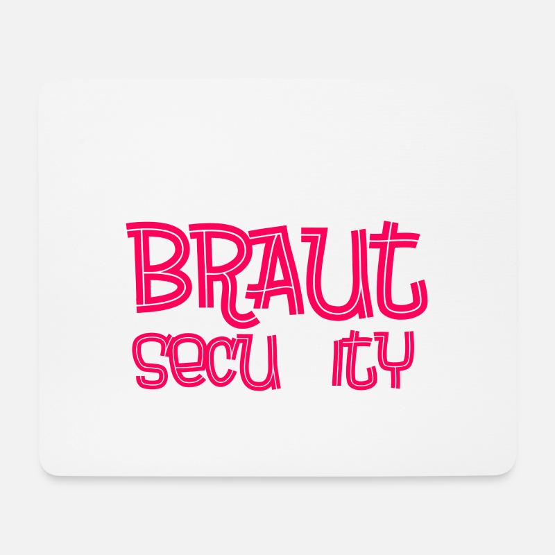 Bride security - Mouse Pad (horizontal) - white