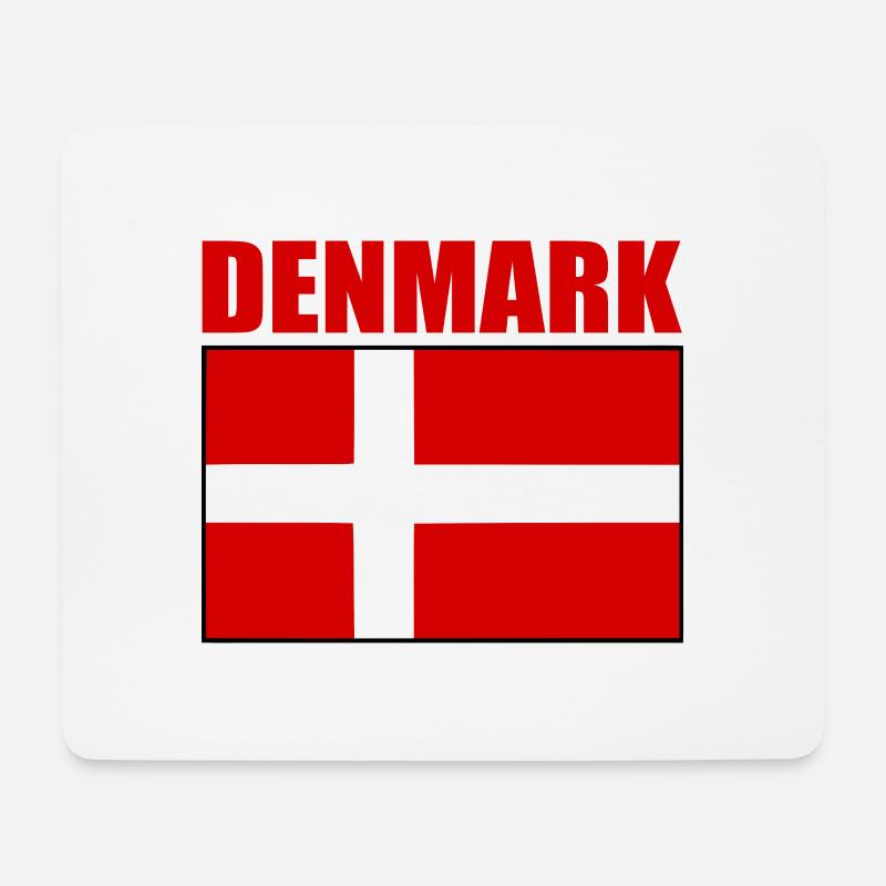 Dänemark - Mousepad (Querformat) - Weiß