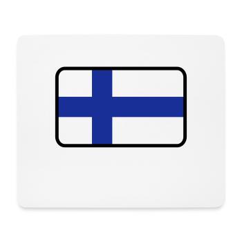 Drapeau national de la Finlande - Tapis de souris (format paysage) - blanc - Devant