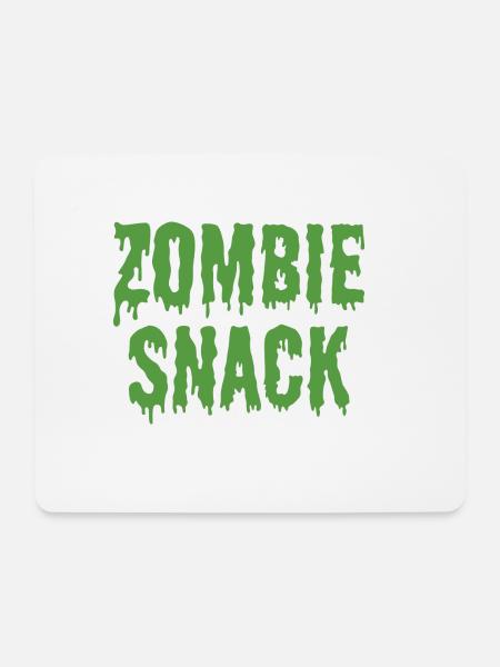 Zombie: Zombie Snack - Mouse Pad (horizontal) - white
