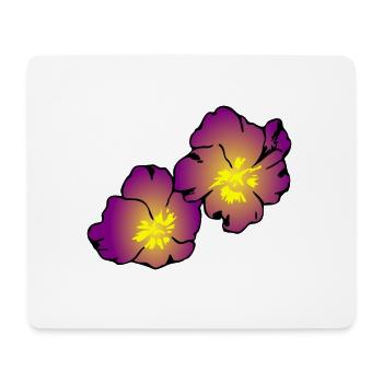 flowers blumen spring garden garten - Mousepad (Querformat) - Weiß - Vorne