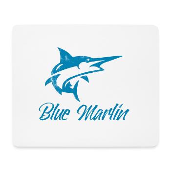 Angler - Angelsport - Blue Marlin - Geschenk - Mousepad (Querformat) - Weiß - Vorne