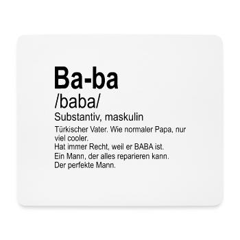 Türkischer Baba | Vatertagsgeschenk EN IYI BABA - Mousepad (Querformat) - Weiß - Vorne