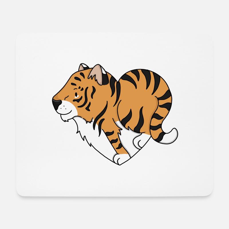 Love Tigers - Mouse Pad (horizontal) - white