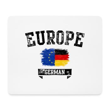 UE Allemagne Drapeau Pinceau Mélange - Tapis de souris (format paysage) - blanc - Devant