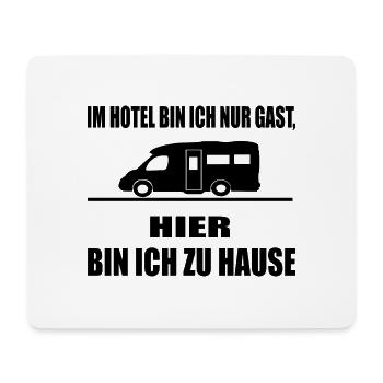 camping - Mousepad (Querformat) - Weiß - Vorne