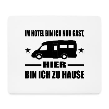 Camping - Mousepad (Querformat) - Weiß - Vorne