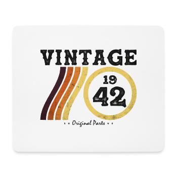 Limited Edition Vintage 1942 - Classic Retro 82 - Mouse Pad (horizontal) - white - Front