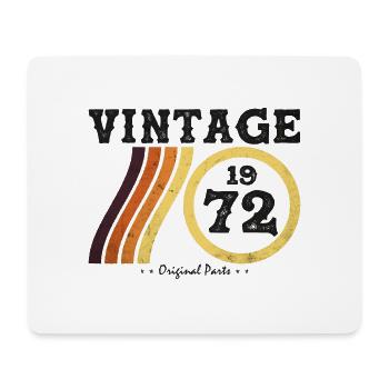 Limited Edition Vintage 1972 - Classic Retro 52 - Mouse Pad (horizontal) - white - Front
