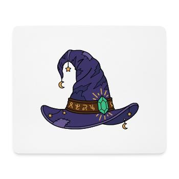 Vintage-Hexenhut-Halloween-Gruselsaison - Mousepad (Querformat) - Weiß - Vorne