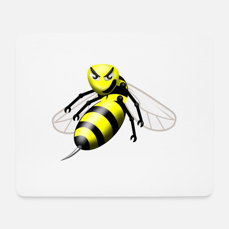 wasp - Mouse Pad (horizontal) - white