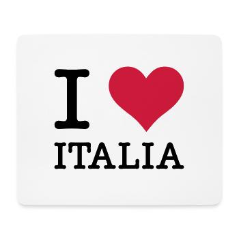 I Love Italia - Mousepad (Querformat) - Weiß - Vorne