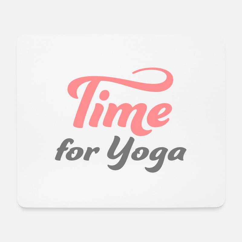 Yoga - Mousepad (Querformat) - Weiß