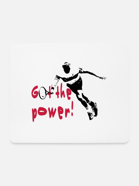 Tennis - Mouse Pad (horizontal) - white