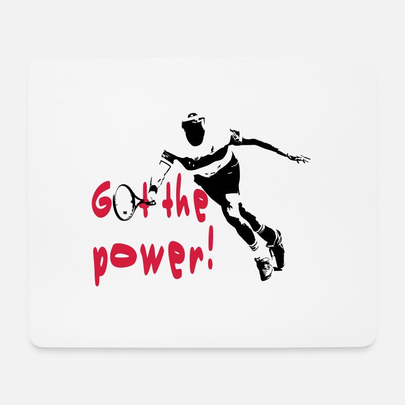 Tennis - Mousepad (Querformat) - Weiß