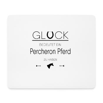 Percheron Pferd Geschenk - Mousepad (Querformat) - Weiß - Vorne