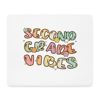 Second Grade Vibes - Zurück zur Schule - Mousepad (Querformat) - Weiß - Vorne