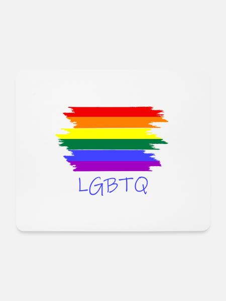 lgbtq - Mousepad (Querformat) - Weiß