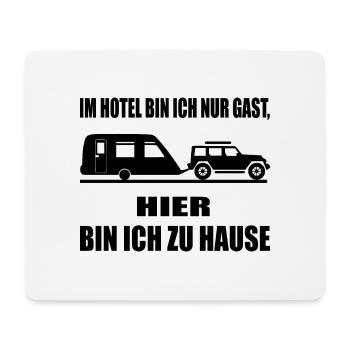 camping - Mousepad (Querformat) - Weiß - Vorne