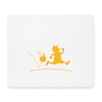 Wenn eine Bombe Squads Laufen, folge ihm! - Mousepad (Querformat) - Weiß - Vorne