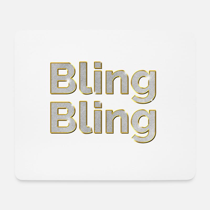 Bling Bling - Mouse Pad (horizontal) - white
