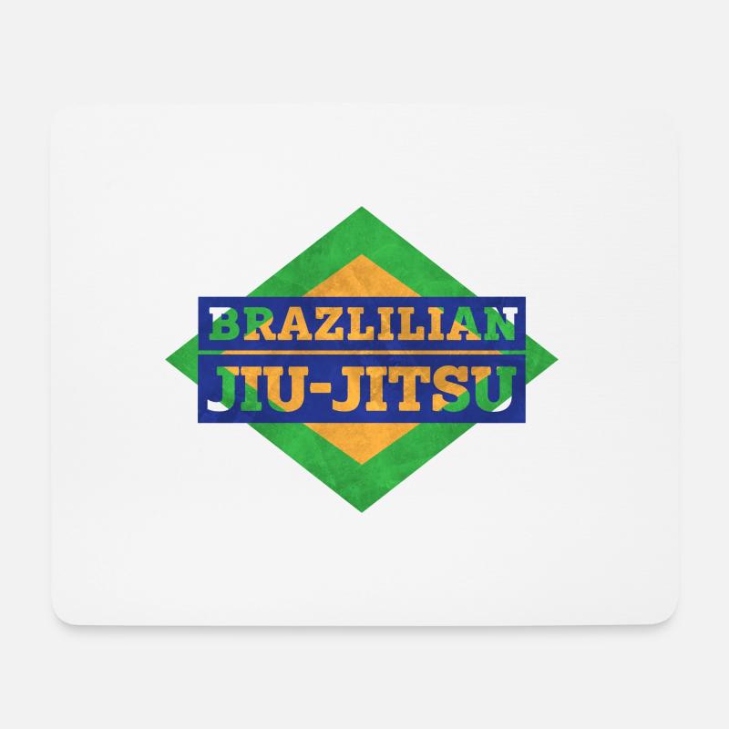 Brazlilian Jiu-Jitsu - Mousepad (Querformat) - Weiß