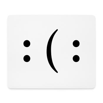 Rire bonne mauvaise humeur humeur sourire - Tapis de souris (format paysage) - blanc - Devant