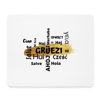 Grüezi 2 - Mousepad (Querformat) - Weiß - Vorne
