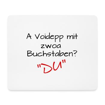 Voidepp DU - Mousepad (Querformat) - Weiß - Vorne