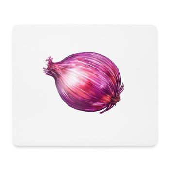 Zwiebel rot - Mousepad (Querformat) - Weiß - Vorne
