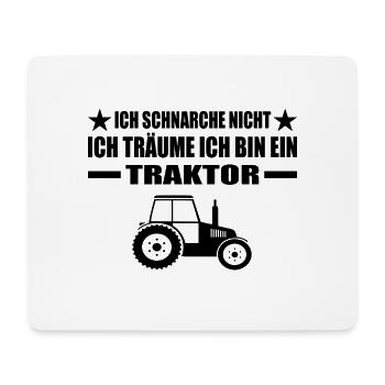 Traktor - Mousepad (Querformat) - Weiß - Vorne