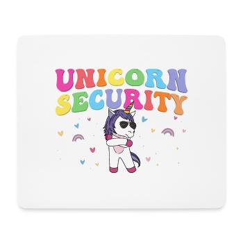 Costume de sécurité de licorne pour protéger maman sœur - Tapis de souris (format paysage) - blanc - Devant