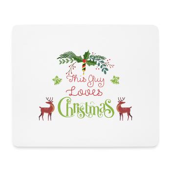 Weihnachten Guy Love Christmas Xmas Geschenk - Mousepad (Querformat) - Weiß - Vorne