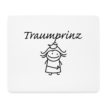 Traumprinz - Mousepad (Querformat) - Weiß - Vorne
