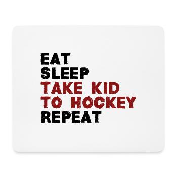 Take kid to hockey - Mousepad (Querformat) - Weiß - Vorne
