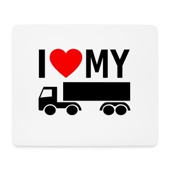 Truck Truck Truck Truck - Mouse Pad (horizontal) - white - Front