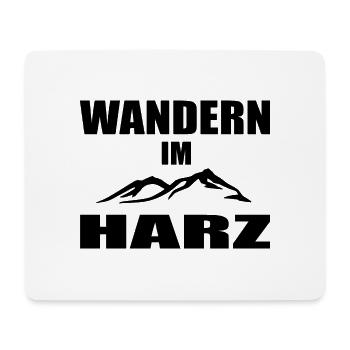 Wandern - Mousepad (Querformat) - Weiß - Vorne