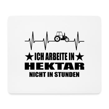 Traktor - Mousepad (Querformat) - Weiß - Vorne