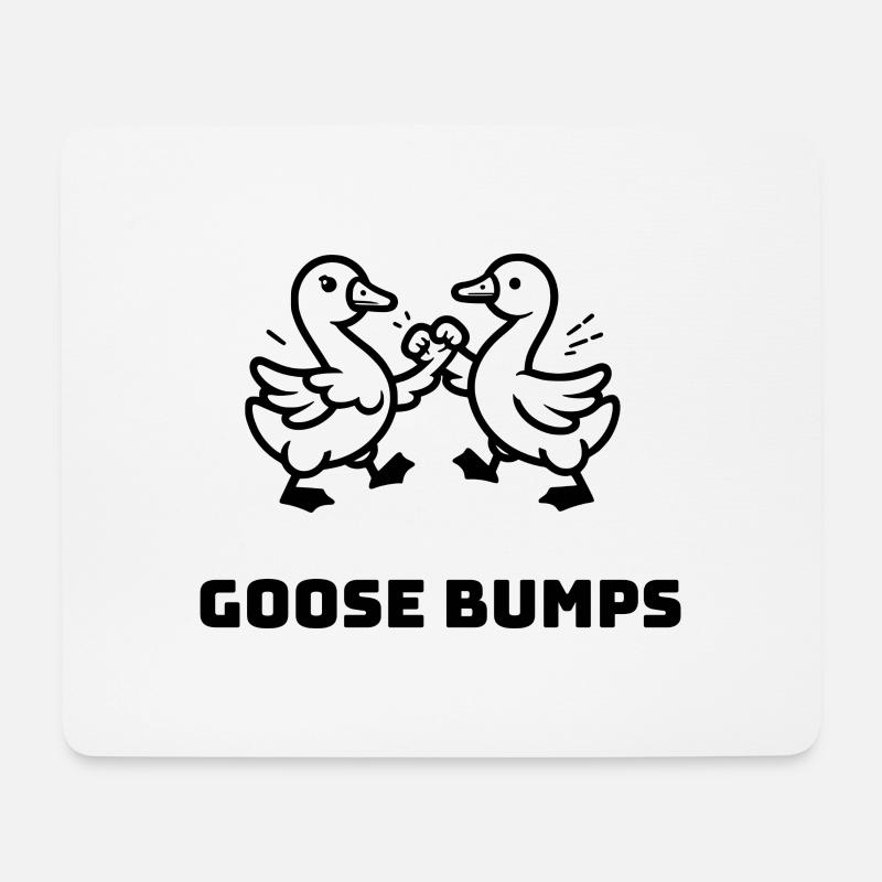 Gänsehaut - Mousepad (Querformat) - Weiß
