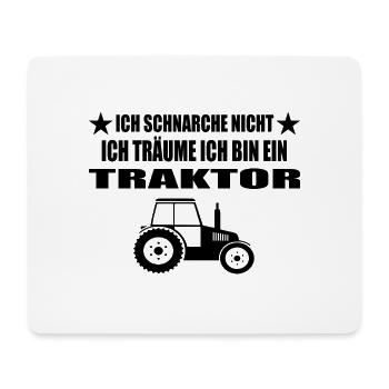 Traktor - Mousepad (Querformat) - Weiß - Vorne