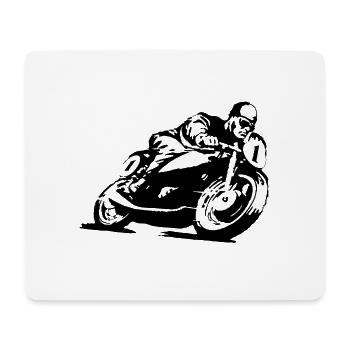 Motorcycle Classic Bike001 - Mouse Pad (horizontal) - white - Front