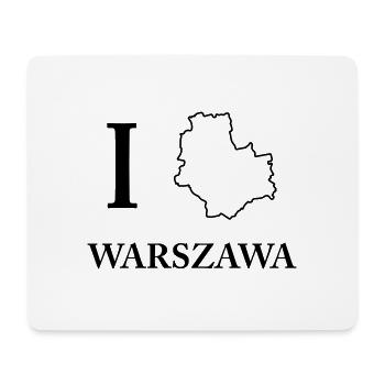 I love Warszawa Warschau ich liebe Shirt - Mousepad (Querformat) - Weiß - Vorne