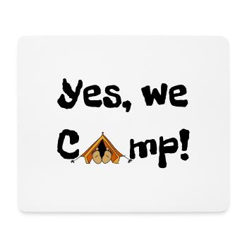 We camp 1 - Mousepad (Querformat) - Weiß - Vorne