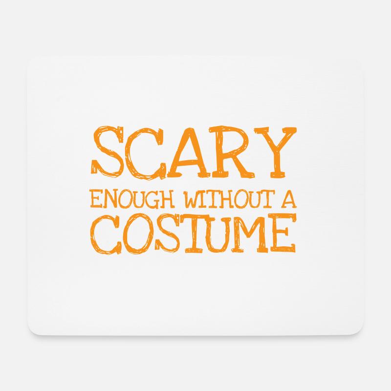 Scary Halloween Costume Shirt Scary Enough 2 - Mousepad (Querformat) - Weiß
