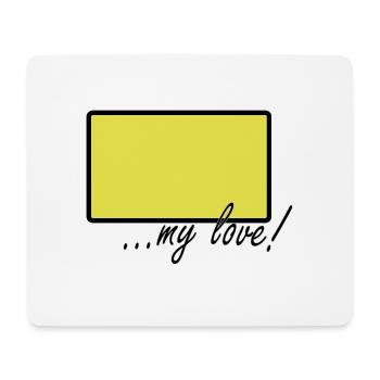 village my love - Mouse Pad (horizontal) - white - Front