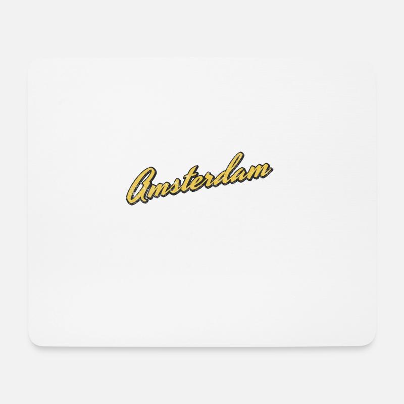 Amsterdam - Mousepad (Querformat) - Weiß